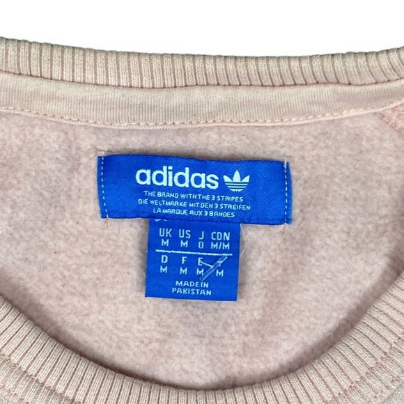 Adidas Originals  Men’s Big Logo Crewneck Sweatshirt M Pink - Picture 2 of 6